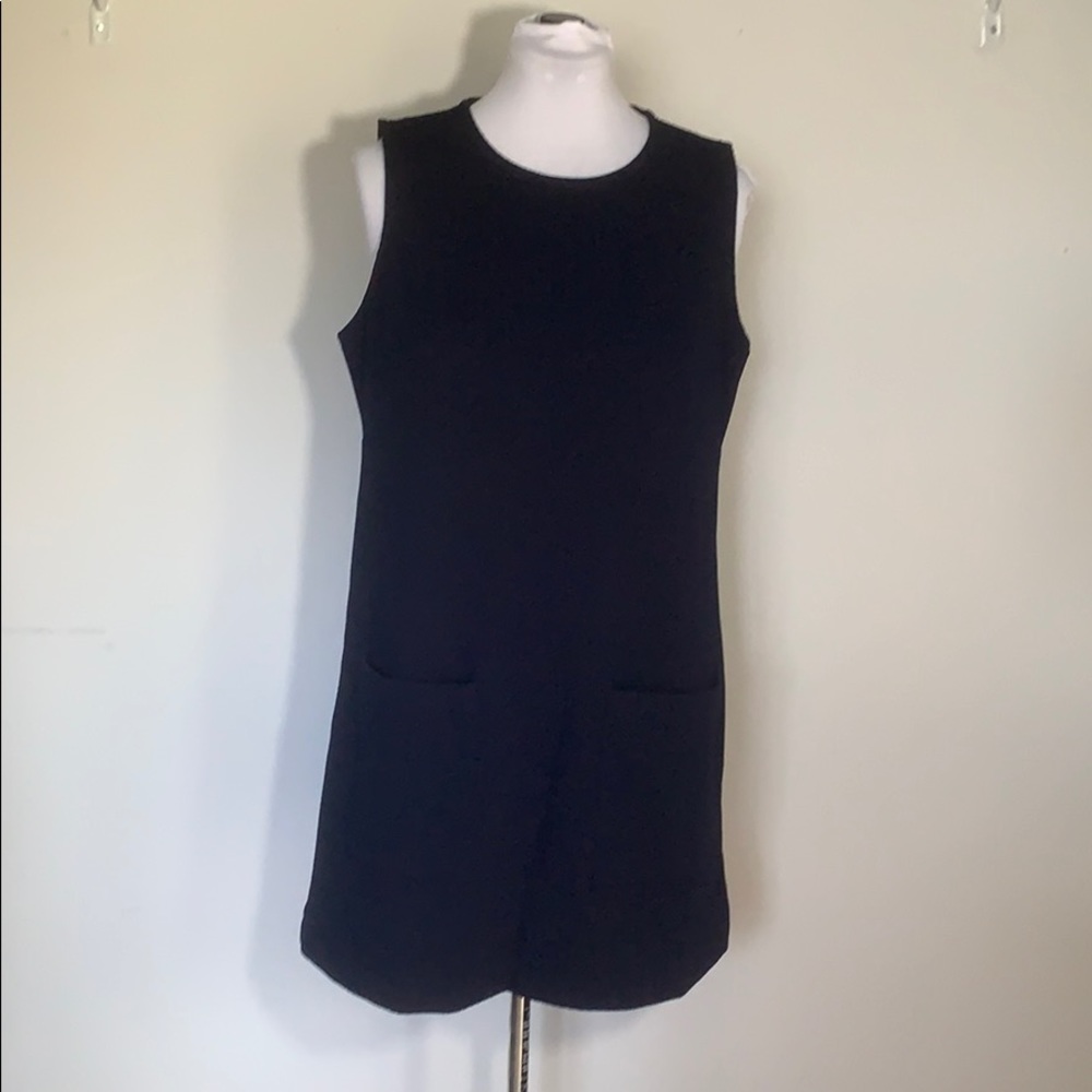 DAISY FUENTESS SLEEVELESS NAVY SHIFT DRESS SIZE XL